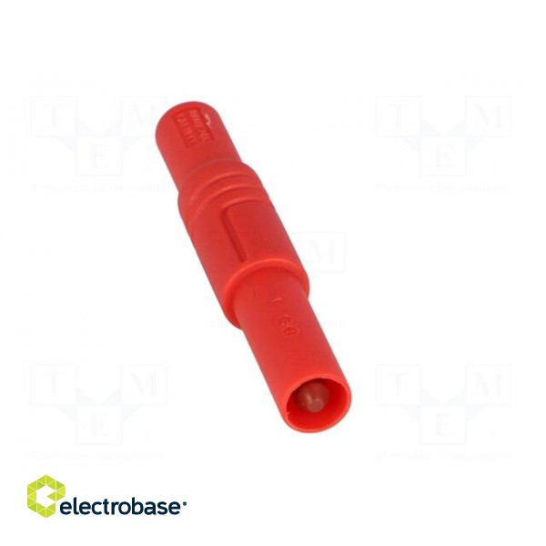 Plug | 4mm banana | 24A | 1kVDC | red | insulated | 3mΩ | 0.5÷2.5mm2 image 9