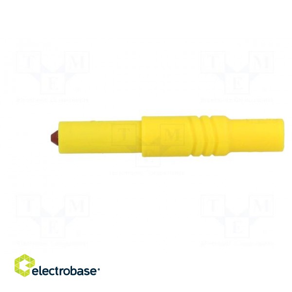 Plug | 4mm banana | 24A | 1kVDC | yellow | insulated | 3mΩ | 0.5÷2.5mm2 image 3