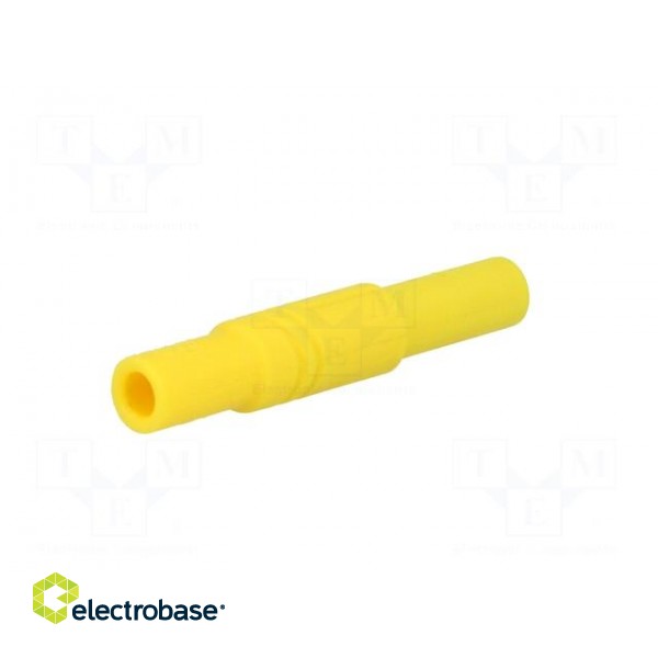 Plug | 4mm banana | 24A | 1kVDC | yellow | insulated | 3mΩ | 0.5÷2.5mm2 image 6