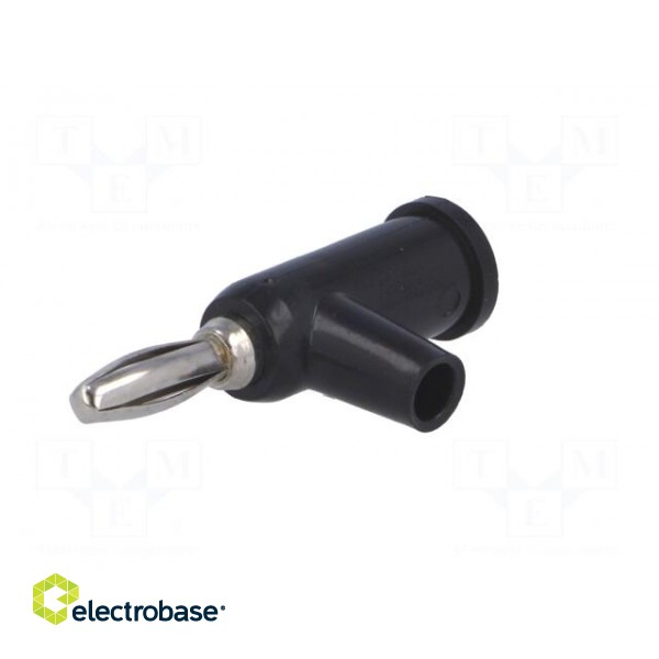 Plug | 4mm banana | 24A | 60VDC | black | Connection: 4mm socket | 39mm фото 2