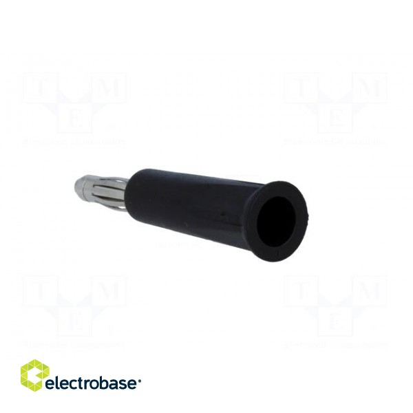 Plug | 4mm banana | 24A | 60VDC | black | non-insulated | on cable image 4