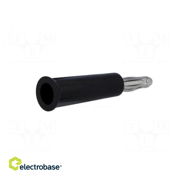 Plug | 4mm banana | 24A | 60VDC | black | non-insulated | on cable image 6