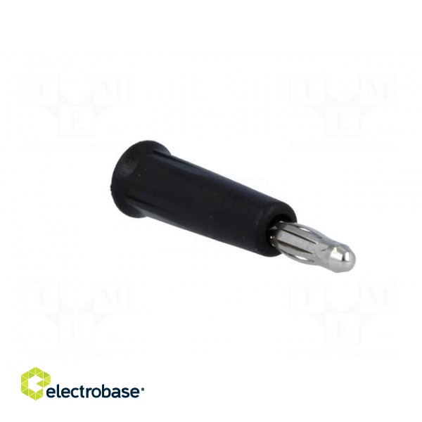 Plug | 4mm banana | 24A | 60VDC | black | non-insulated | on cable image 8