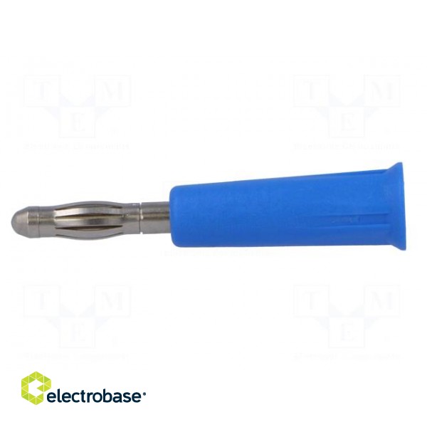 Plug | 4mm banana | 24A | 60VDC | blue | non-insulated image 3