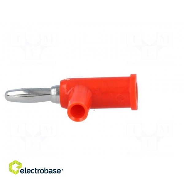 Plug | 4mm banana | 24A | 60VDC | red | Connection: 4mm socket | 39mm image 3