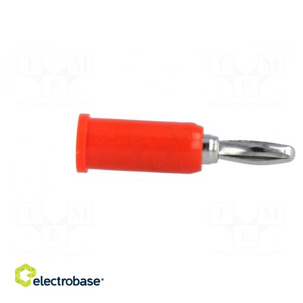 Plug | 4mm banana | 24A | 60VDC | red | Connection: 4mm socket | 39mm image 7