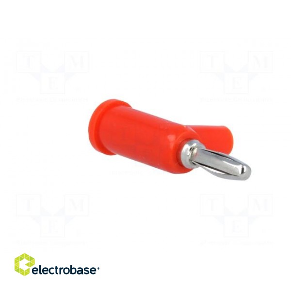 Plug | 4mm banana | 24A | 60VDC | red | Connection: 4mm socket | 39mm фото 8
