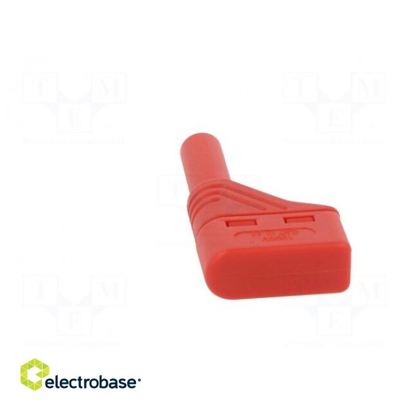 Plug | 4mm banana | 24A | 60VDC | red | gold-plated | Contacts: brass image 5