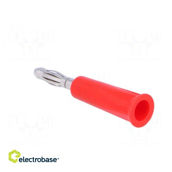 Plug | 4mm banana | 24A | 60VDC | red | non-insulated | Overall len: 46mm image 4