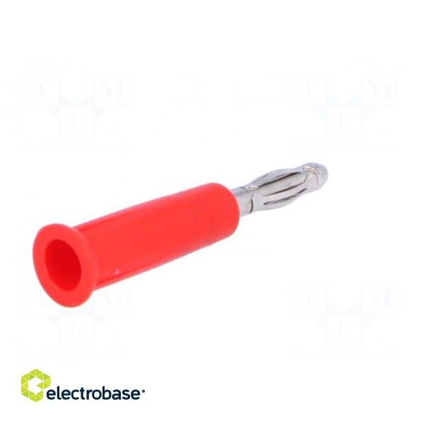 Plug | 4mm banana | 24A | 60VDC | red | non-insulated | Overall len: 46mm image 6