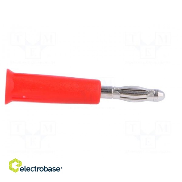 Plug | 4mm banana | 24A | 60VDC | red | non-insulated | Overall len: 46mm image 7