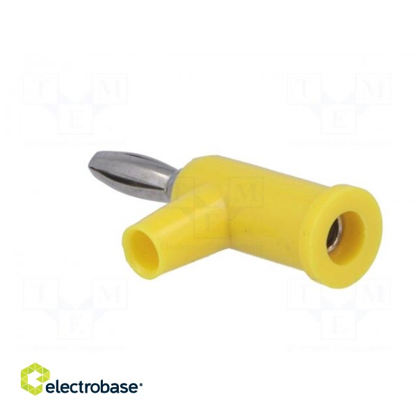 Plug | 4mm banana | 24A | 60VDC | yellow | Connection: 4mm socket | 39mm image 4