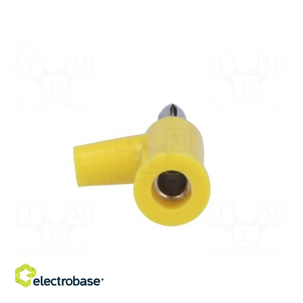 Plug | 4mm banana | 24A | 60VDC | yellow | Connection: 4mm socket | 39mm image 5