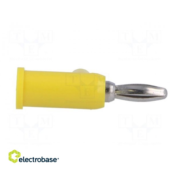 Plug | 4mm banana | 24A | 60VDC | yellow | Connection: 4mm socket | 39mm image 7
