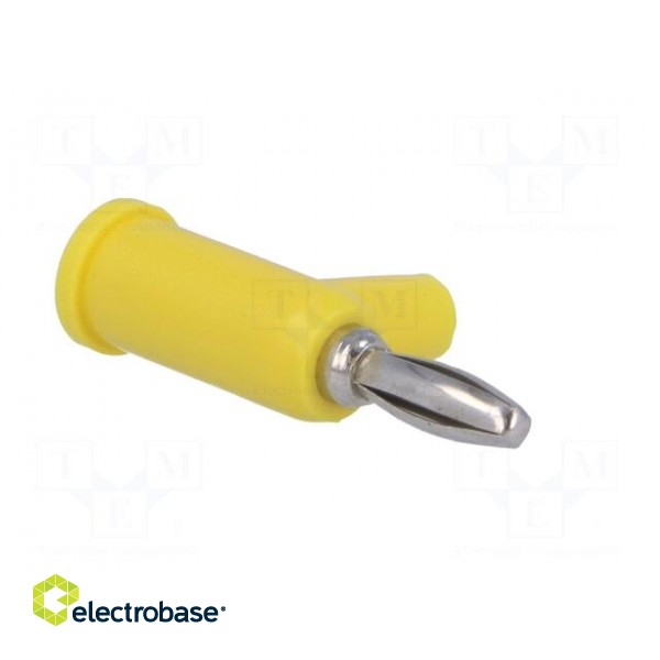 Plug | 4mm banana | 24A | 60VDC | yellow | Connection: 4mm socket | 39mm image 8