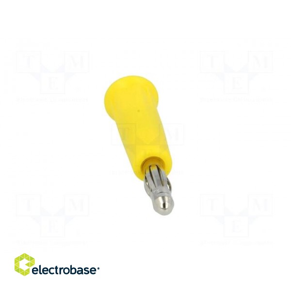 Plug | 4mm banana | 24A | 60VDC | yellow | non-insulated фото 9