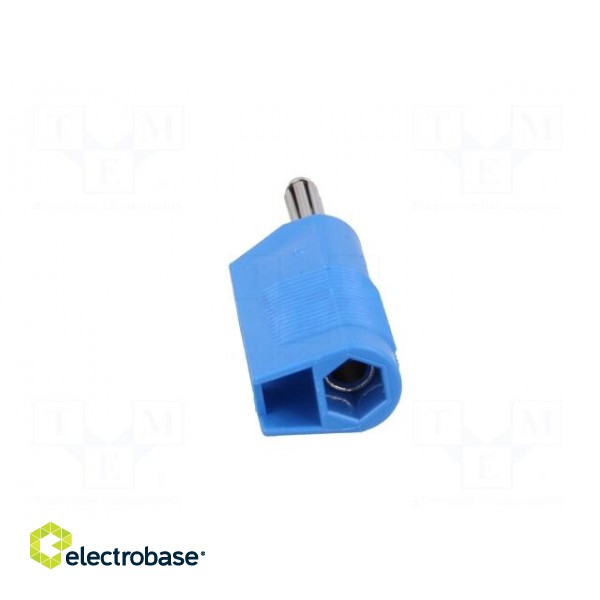 Plug | 4mm banana | 30A | 33VAC | 60VDC | blue | 3mΩ | 2.5mm2 | screw type image 5