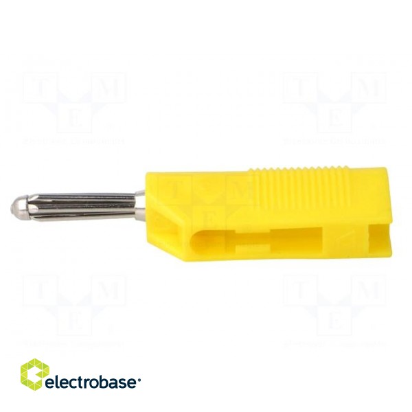 Plug | 4mm banana | 30A | 33VAC | 60VDC | yellow | 3mΩ | 2.5mm2 image 3