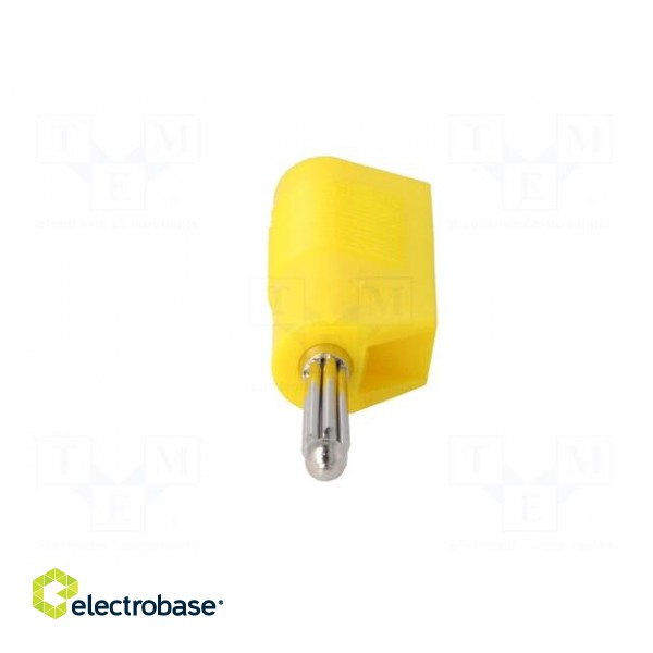 Plug | 4mm banana | 30A | 33VAC | 60VDC | yellow | 3mΩ | 2.5mm2 image 9