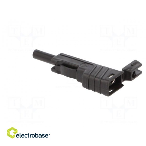 Plug | 4mm banana | 30A | 60VDC | black | insulated | nickel plated image 4