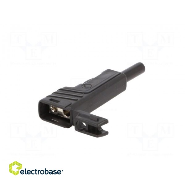 Plug | 4mm banana | 30A | 60VDC | black | insulated | nickel plated image 6