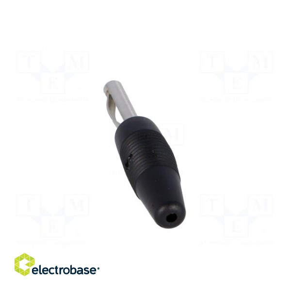 Plug | 4mm banana | 30A | 60VDC | black | non-insulated | 3mΩ | 2.5mm2 image 5