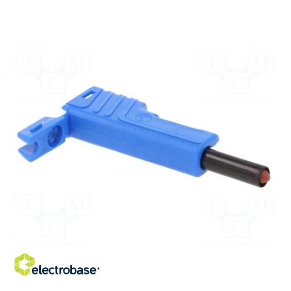 Plug | 4mm banana | 30A | 60VDC | blue | insulated | nickel plated image 8