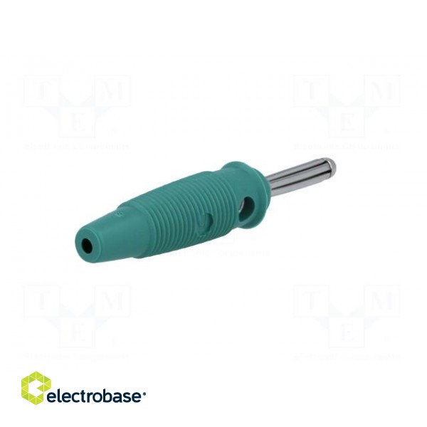 Plug | 4mm banana | 30A | 60VDC | green | 3mΩ | 2.5mm2 | nickel plated image 6