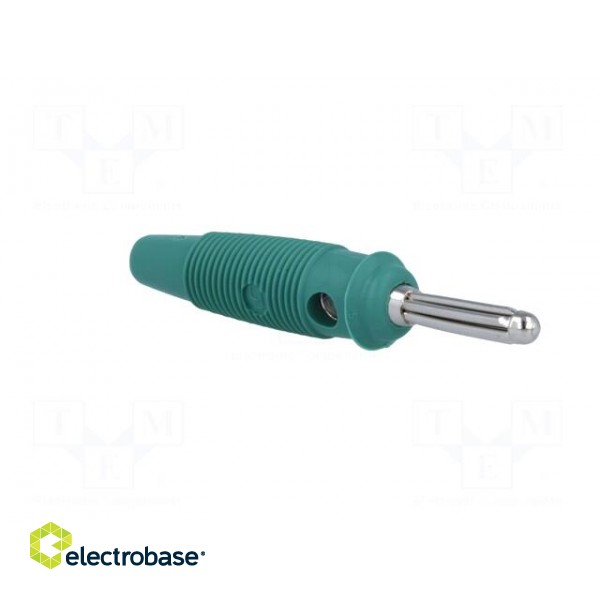 Plug | 4mm banana | 30A | 60VDC | green | 3mΩ | 2.5mm2 | nickel plated image 8