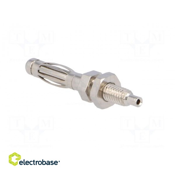 Plug | 4mm banana | 30A | 60VDC | Max.wire diam: 1mm | on panel,screw image 4