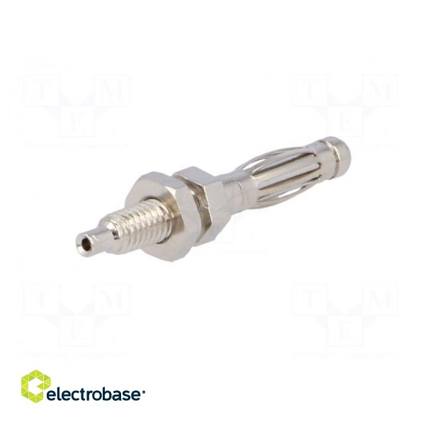 Plug | 4mm banana | 30A | 60VDC | Max.wire diam: 1mm | on panel,screw image 6