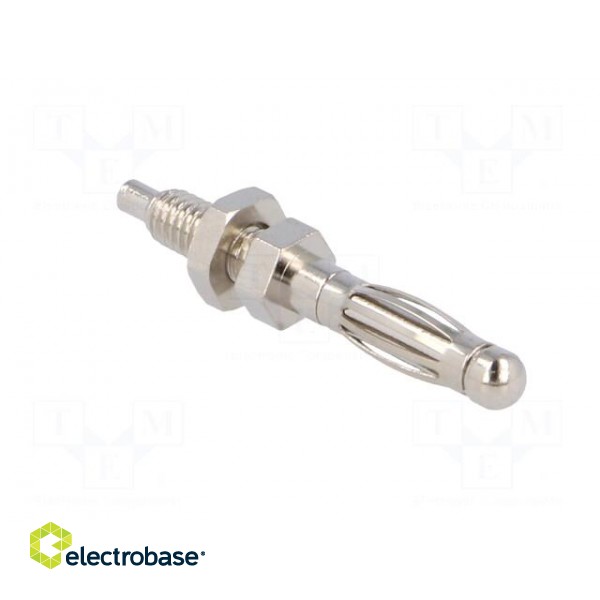 Plug | 4mm banana | 30A | 60VDC | Max.wire diam: 1mm | on panel,screw image 8