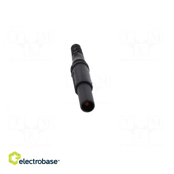 Plug | 4mm banana | 32A | 1kVDC | black | insulated | Overall len: 44.7mm image 9