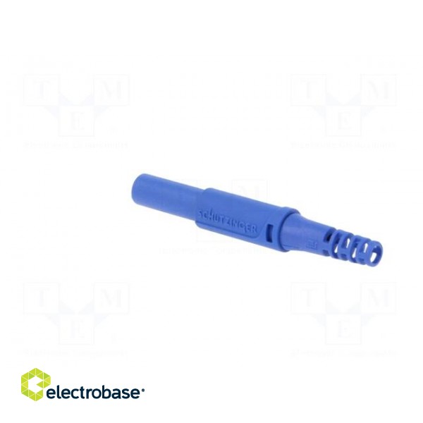 Plug | 4mm banana | 32A | 1kVDC | blue | insulated | Max.wire diam: 2.5mm image 4