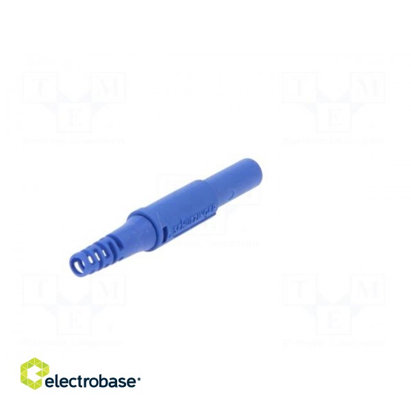 Plug | 4mm banana | 32A | 1kVDC | blue | insulated | Max.wire diam: 2.5mm image 6