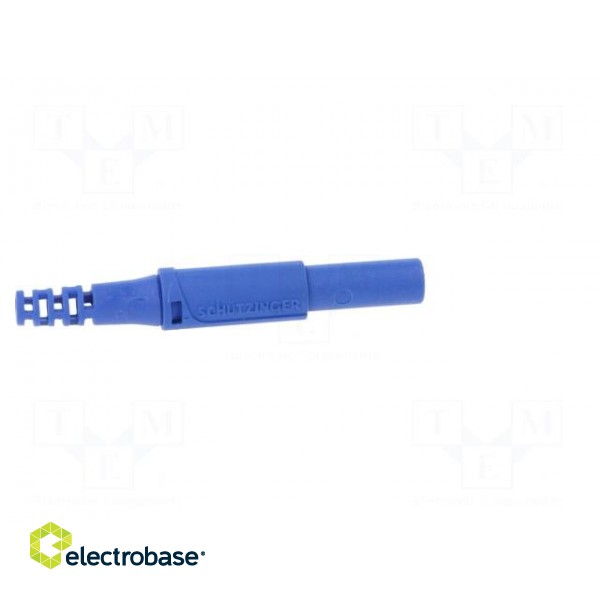 Plug | 4mm banana | 32A | 1kVDC | blue | insulated | Max.wire diam: 4mm image 7