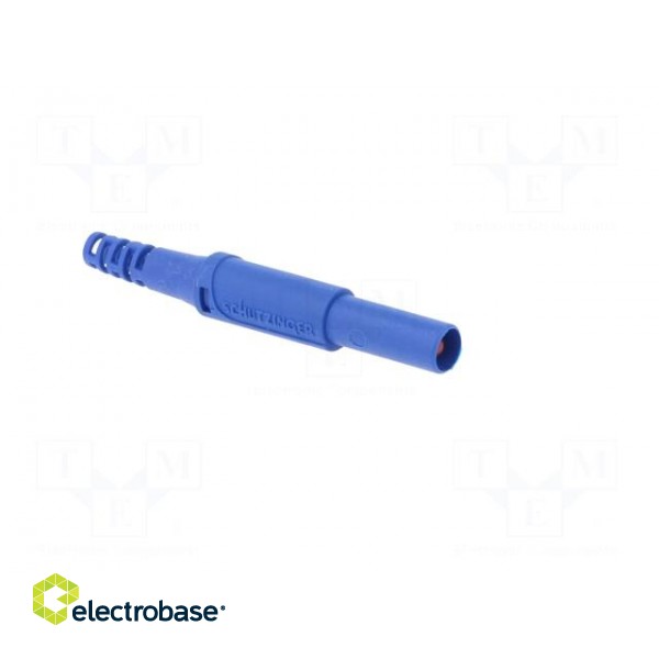 Plug | 4mm banana | 32A | 1kVDC | blue | insulated | Max.wire diam: 2.5mm image 8