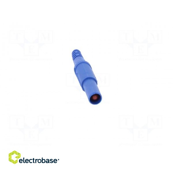 Plug | 4mm banana | 32A | 1kVDC | blue | insulated | Max.wire diam: 4mm image 9