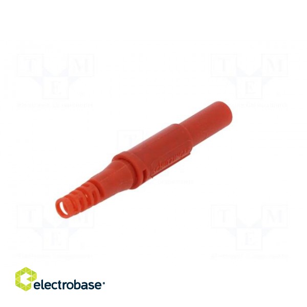 Plug | 4mm banana | 32A | 1kVDC | red | insulated | Max.wire diam: 2.5mm image 6