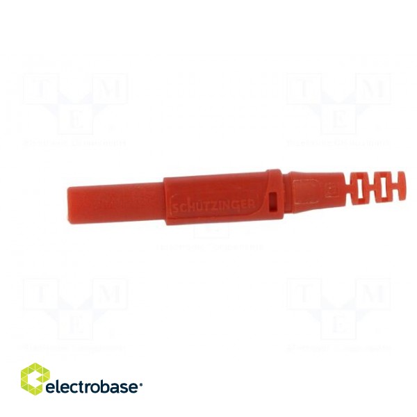 Plug | 4mm banana | 32A | 1kVDC | red | insulated | Max.wire diam: 2.5mm image 3