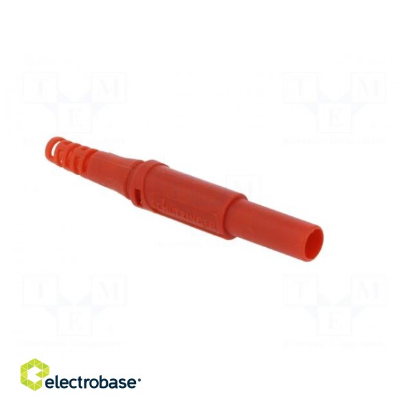 Plug | 4mm banana | 32A | 1kVDC | red | insulated | Max.wire diam: 2.5mm image 8