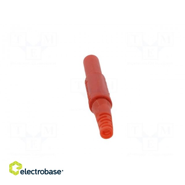 Plug | 4mm banana | 32A | 1kVDC | red | insulated | Max.wire diam: 2.5mm image 5