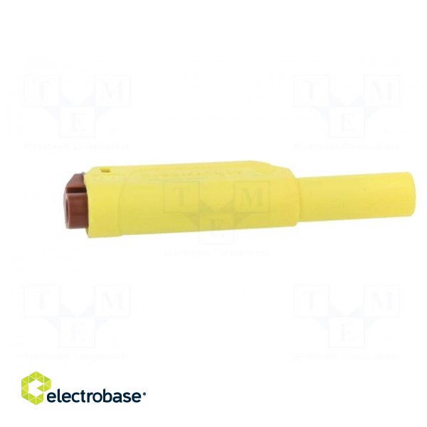 Plug | 4mm banana | 32A | 1kV | yellow | insulated | Max.wire diam: 4mm image 7