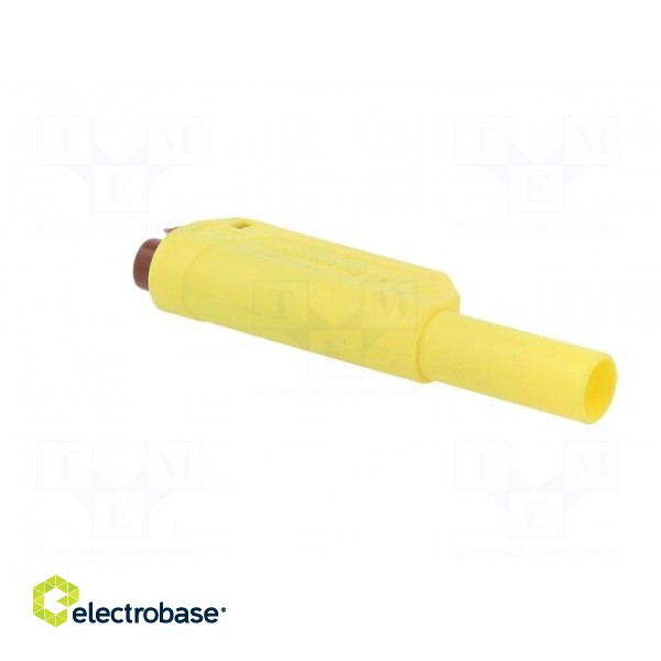 Plug | 4mm banana | 32A | 1kV | yellow | insulated | Max.wire diam: 4mm image 8