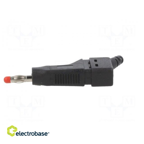Plug | 4mm banana | 32A | 30VAC | 60VDC | black | 2.5mm2 | on cable image 3