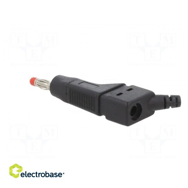 Plug | 4mm banana | 32A | 30VAC | 60VDC | black | 2.5mm2 | on cable image 4