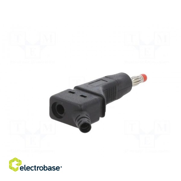 Plug | 4mm banana | 32A | 30VAC | 60VDC | black | 2.5mm2 | on cable image 6