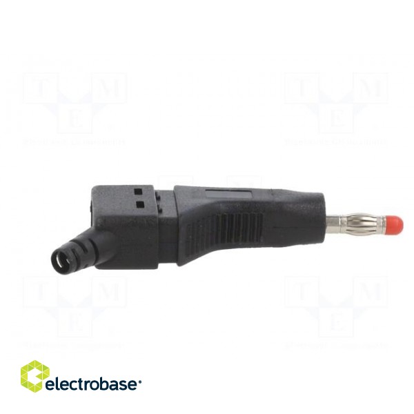 Plug | 4mm banana | 32A | 30VAC | 60VDC | black | 2.5mm2 | on cable image 7