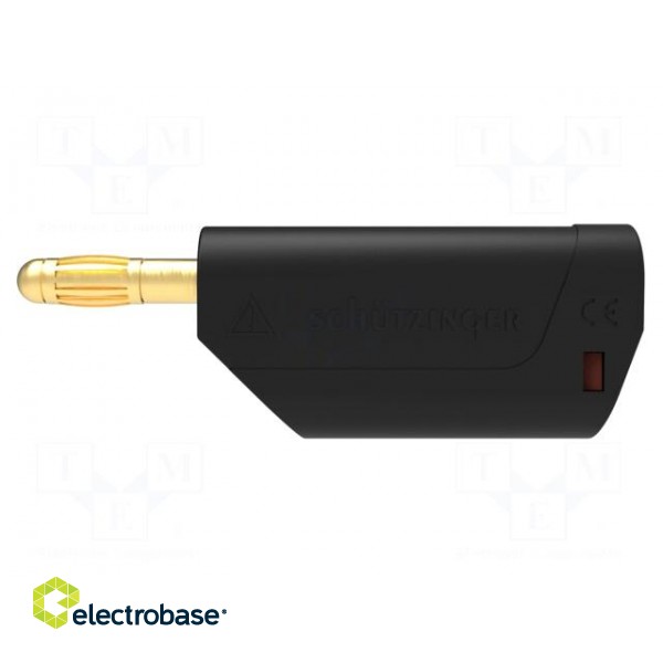 Plug | 4mm banana | 32A | 30VAC | 60VDC | black | Max.wire diam: 4mm image 2