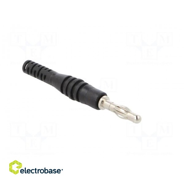 Plug | 4mm banana | 32A | 30VAC | 60VDC | black | non-insulated | 2.5mm2 image 8